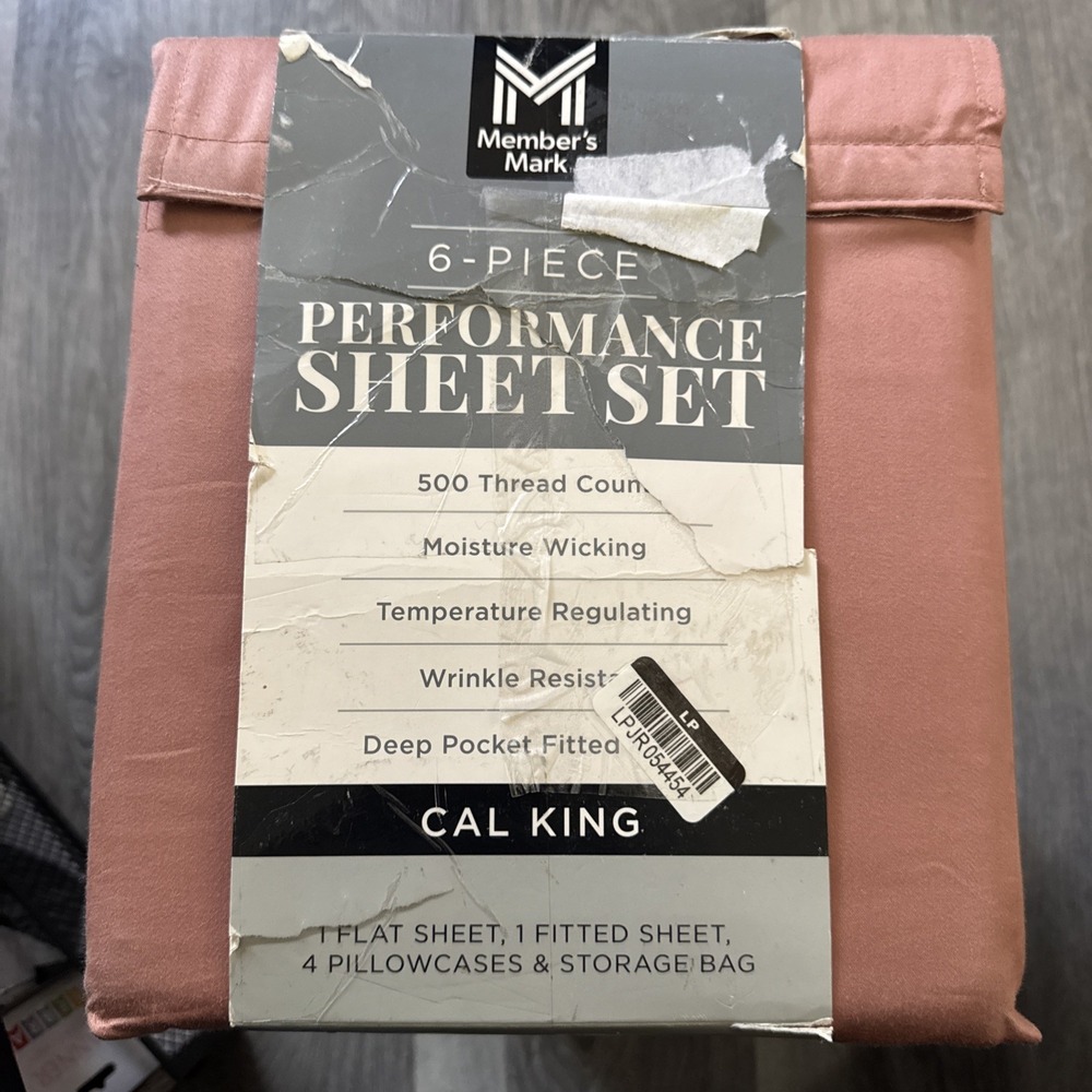Member's Mark 6 Piece Performance Sheet Set, California King